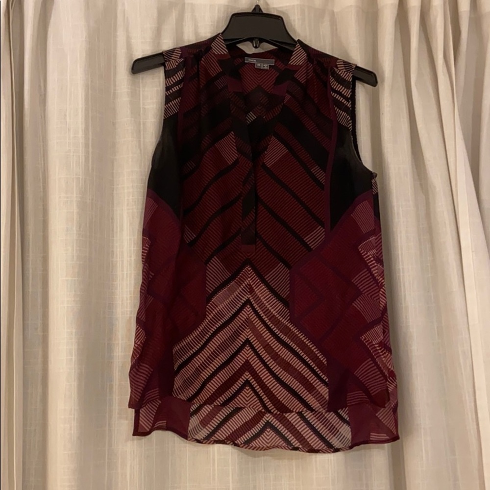 Vince 100% silk tank XS